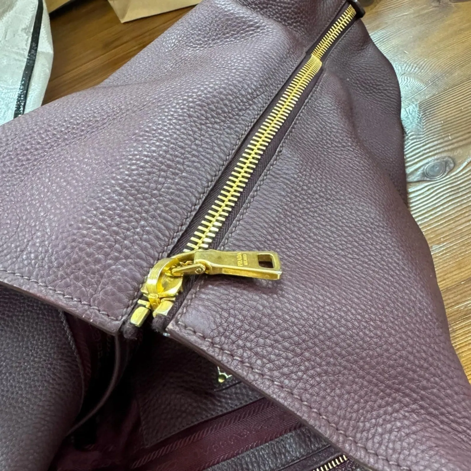 100% Authentic Prada Vitello Daino Tote Bag