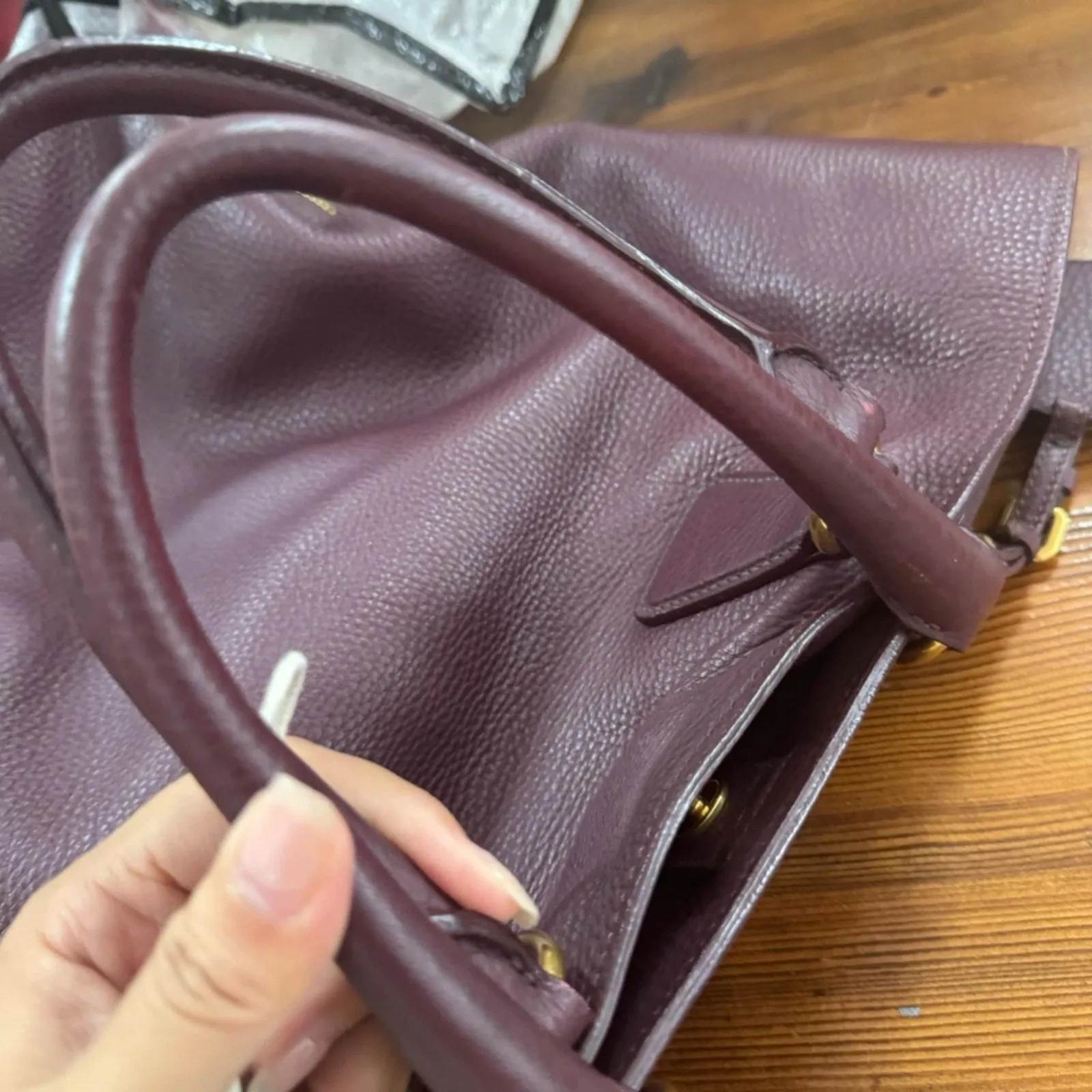 100% Authentic Prada Vitello Daino Tote Bag