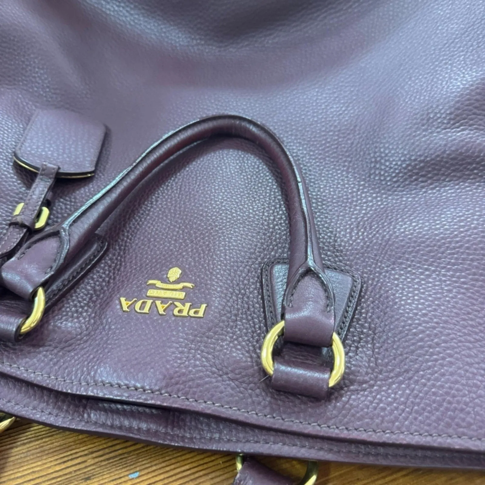 100% Authentic Prada Vitello Daino Tote Bag