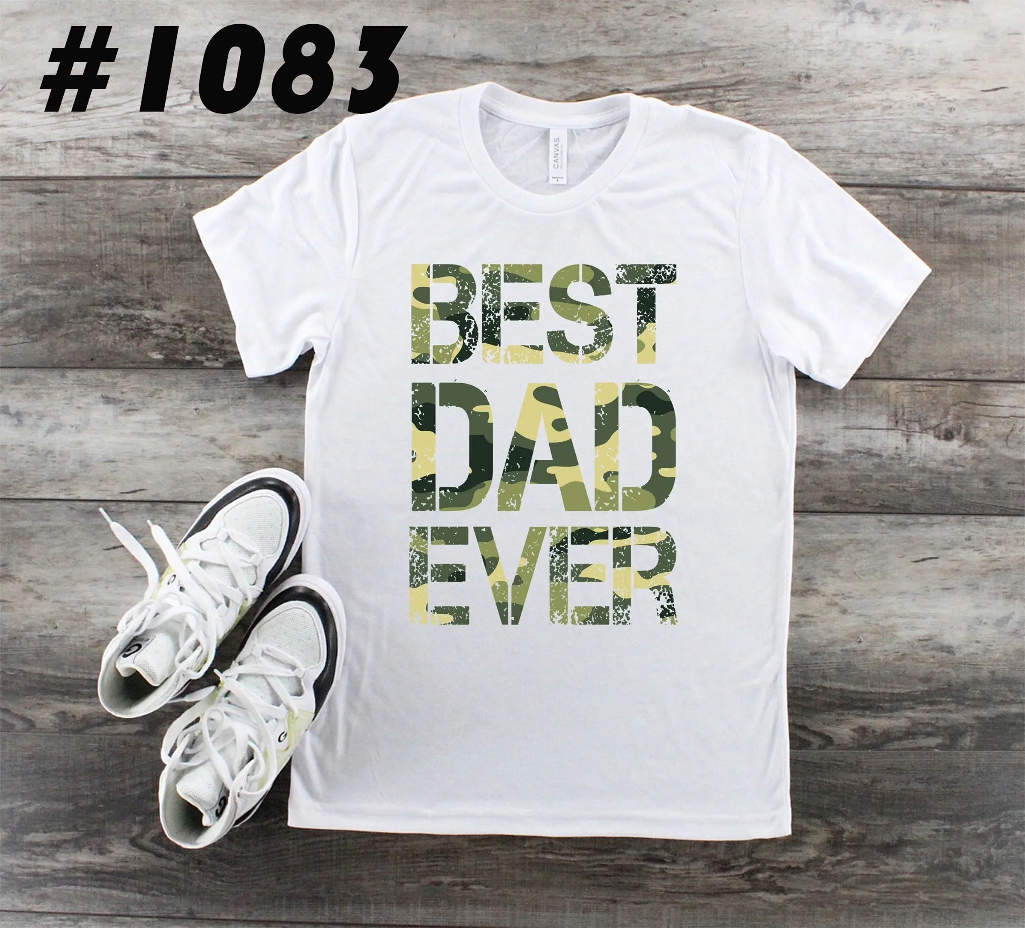 #1083 Best Dad Ever-Camo