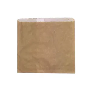 1/2 Square Brown Glassine Bags