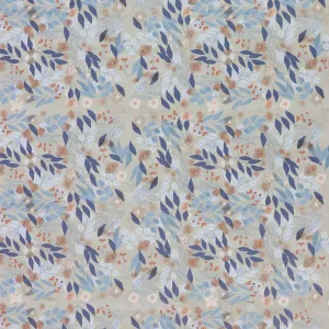 1/2 Yard Cut: Floral Frost Cork Fabric