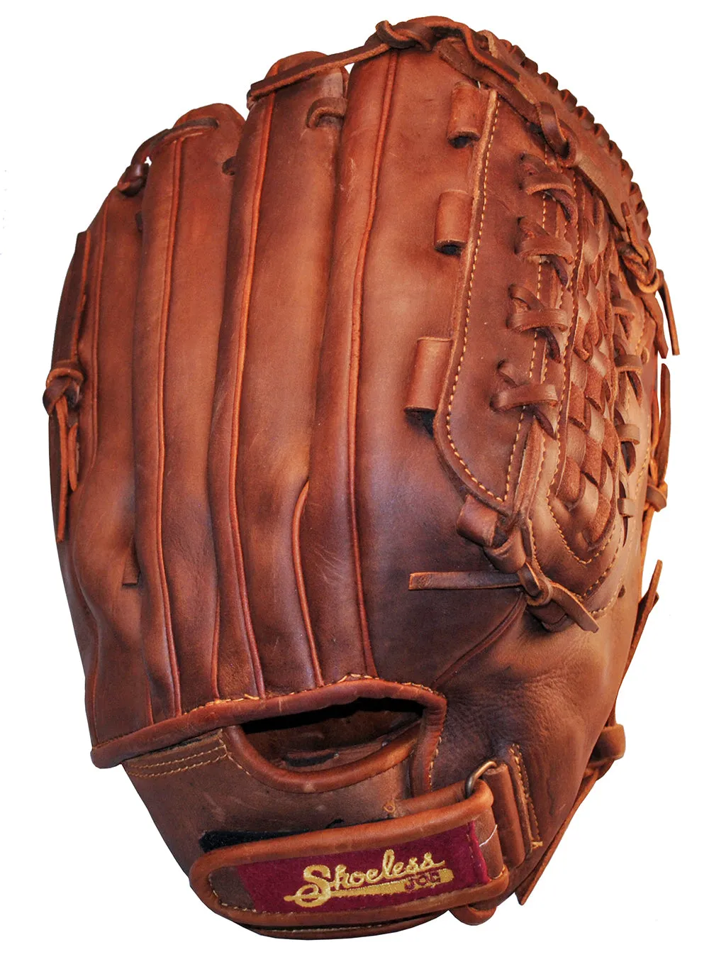 14" Basket Weave Web w/ Adjustable Wrist Strap Shoeless Joe Outfielder's Baseball Glove - 1401BWR
