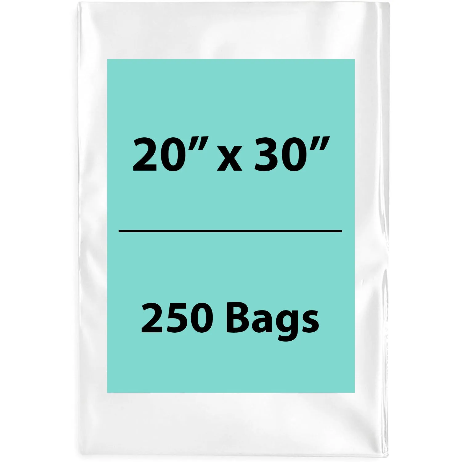 20X30 inches Clear Flat Poly Bags 3Mil Open Top (LDPE)