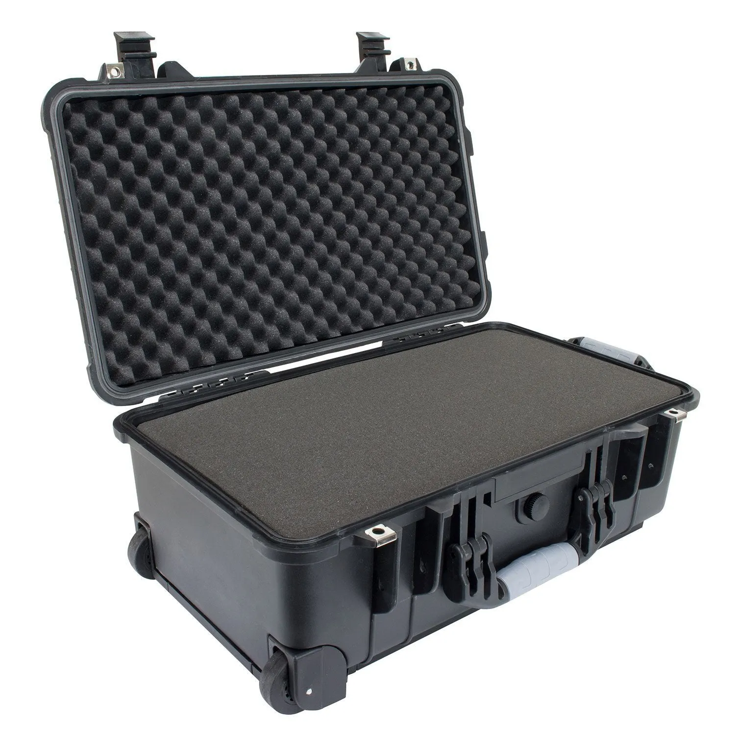 22 Inch PISTOL HARD ROLLING GUN CASE- TSA APPROVED: CRUSH RESISTANT & WATERPROOF