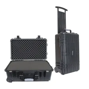 22 Inch PISTOL HARD ROLLING GUN CASE- TSA APPROVED: CRUSH RESISTANT & WATERPROOF