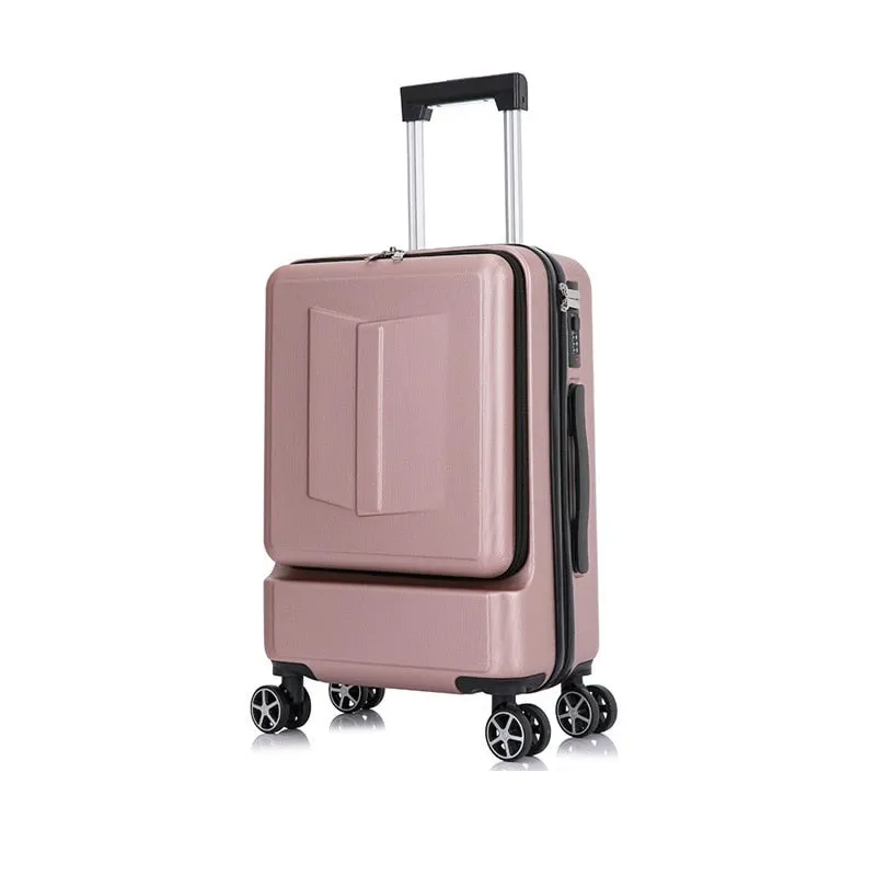 24 Inch Rolling Luggage with Front Pocket