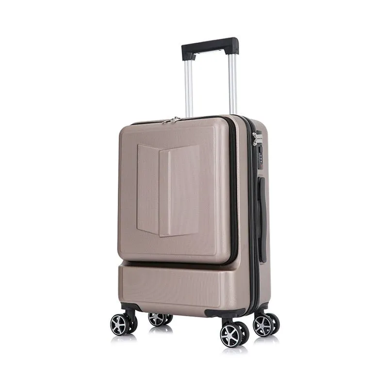 24 Inch Rolling Luggage with Front Pocket