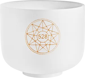528 Hz Solfeggio 8" Crystal Singing Bowl, C5 (Mi) - Miracles