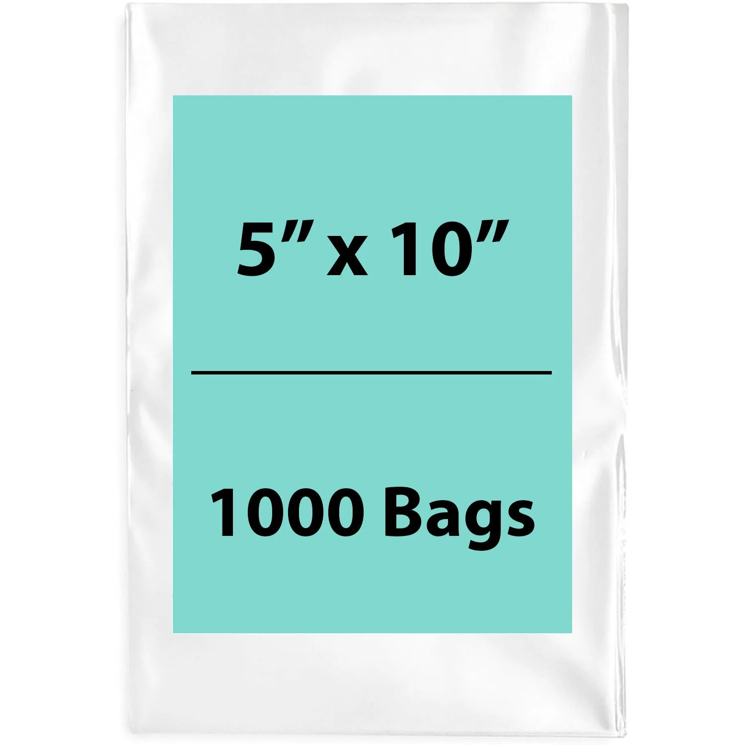 5X10 inches Clear Flat Poly Bags 3Mil Open Top (LDPE)