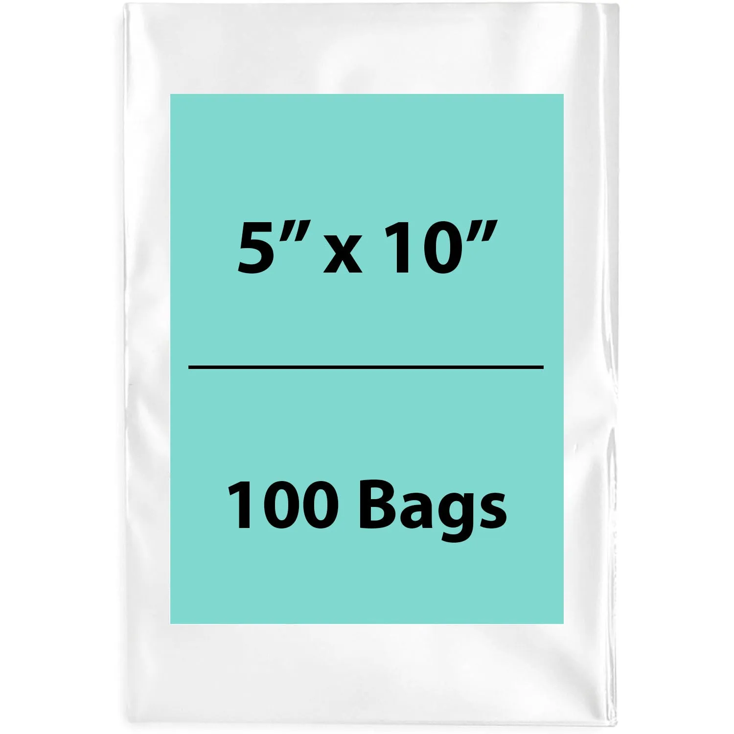 5X10 inches Clear Flat Poly Bags 3Mil Open Top (LDPE)