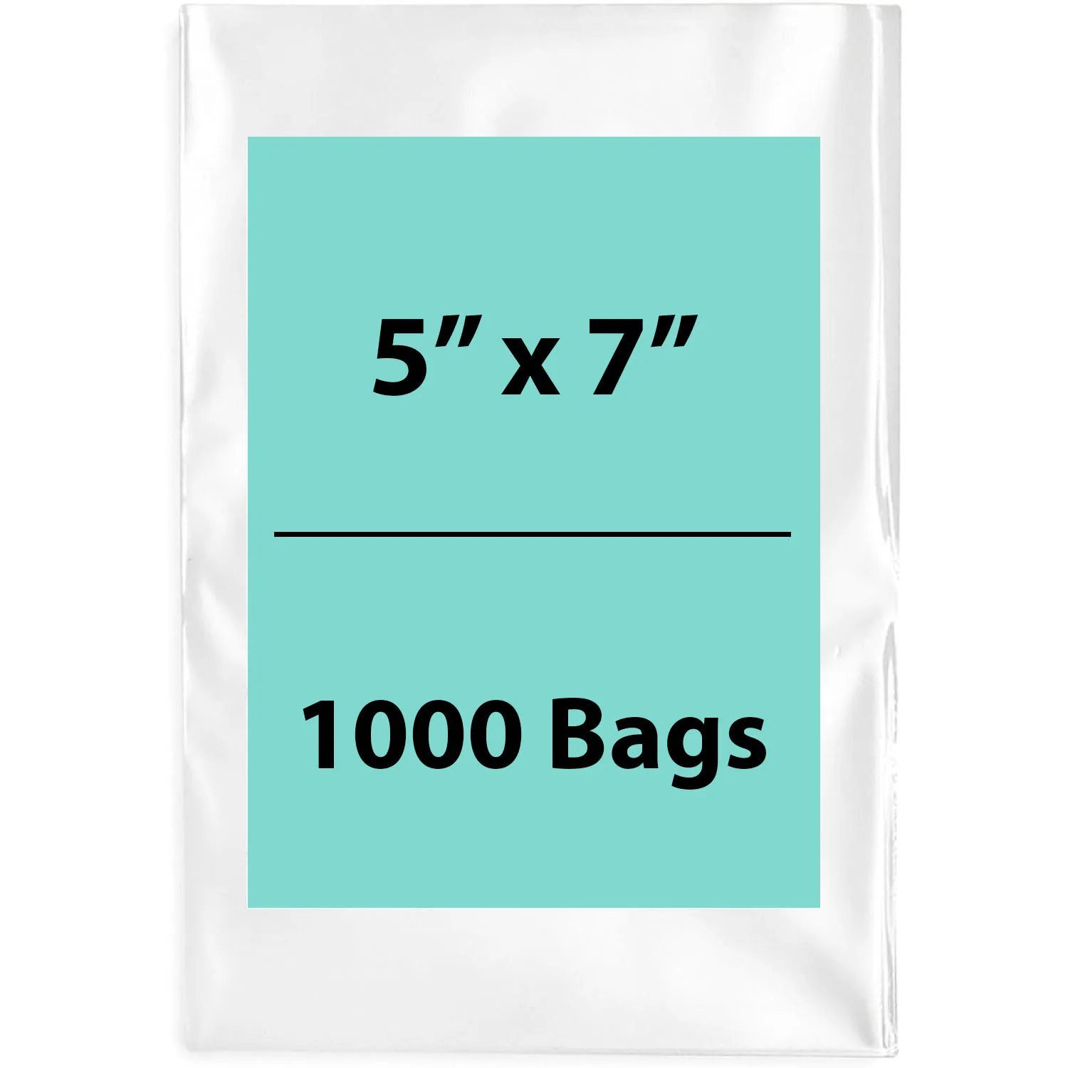 5X7 inches Clear Flat Poly Bags 3Mil Open Top (LDPE)