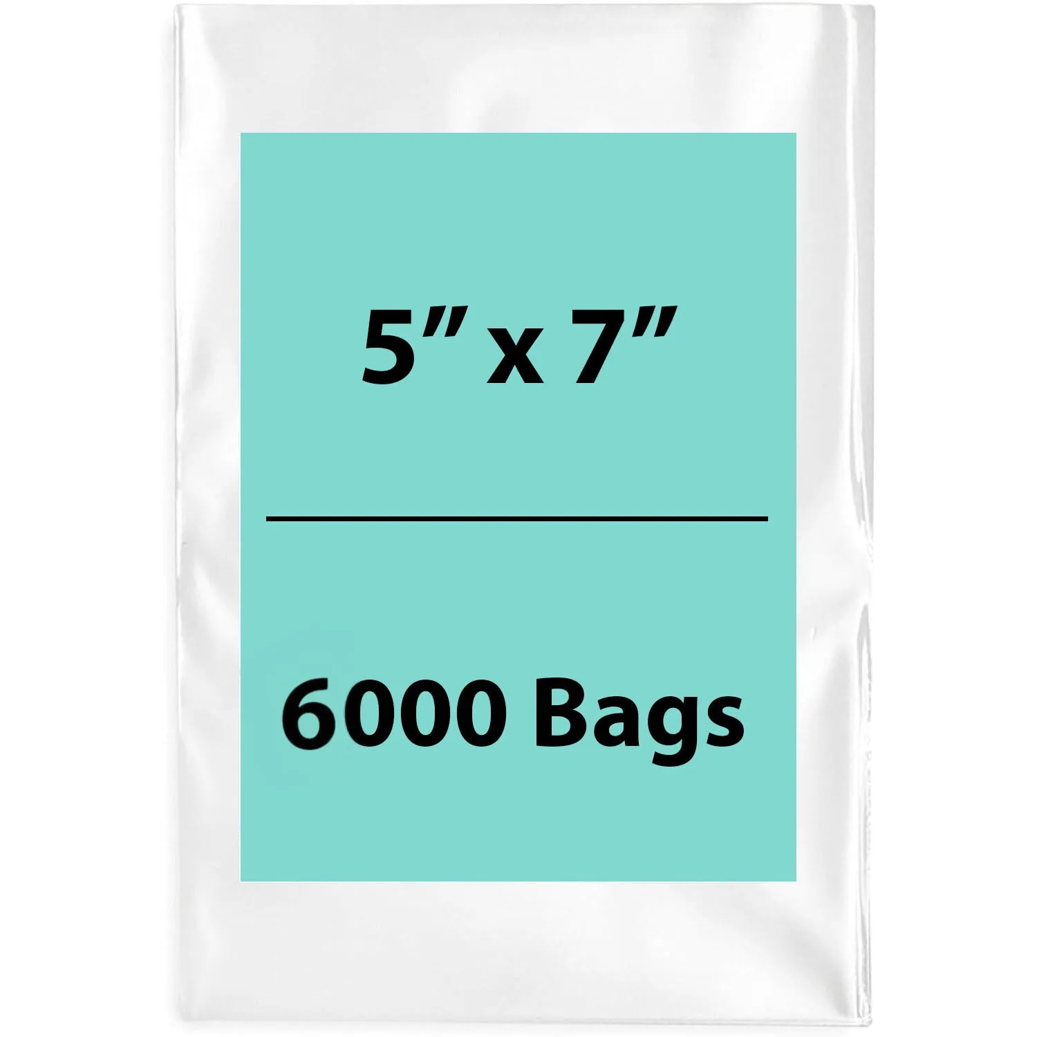 5X7 inches Clear Flat Poly Bags 3Mil Open Top (LDPE)