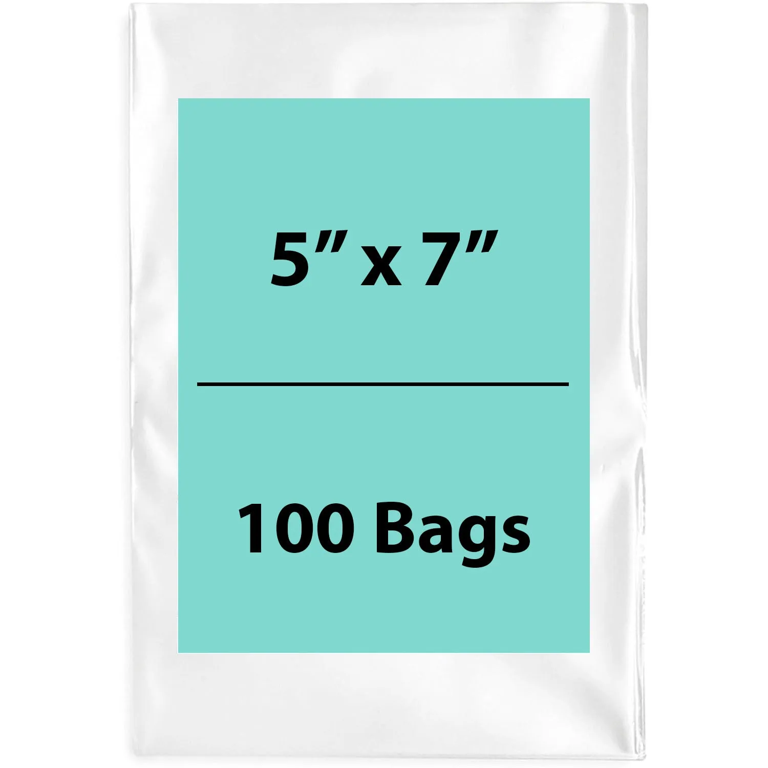5X7 inches Clear Flat Poly Bags 3Mil Open Top (LDPE)