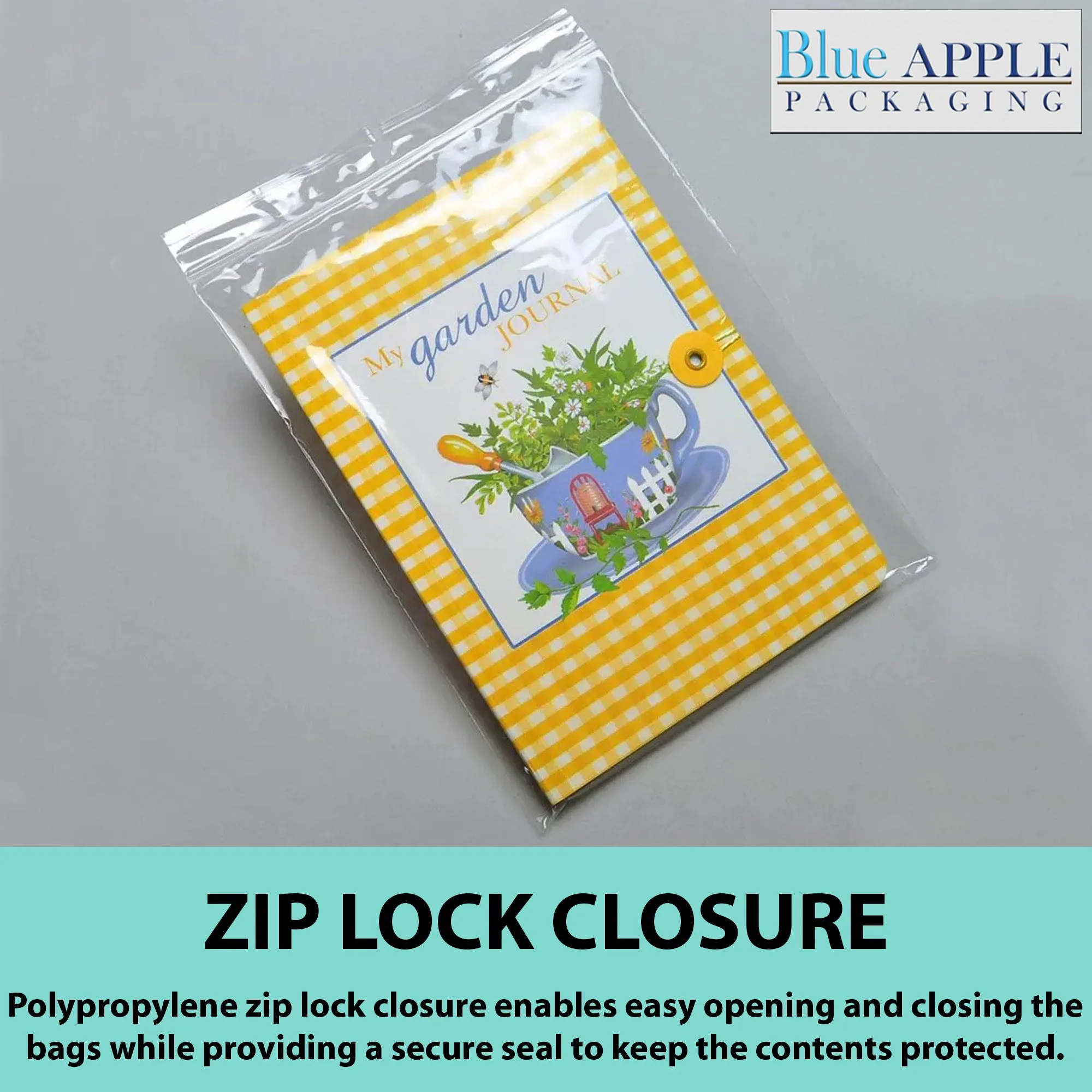 6X8 Inches Polypropylene ZipLock Bags W/ Hang Hole 2 Mil Clear