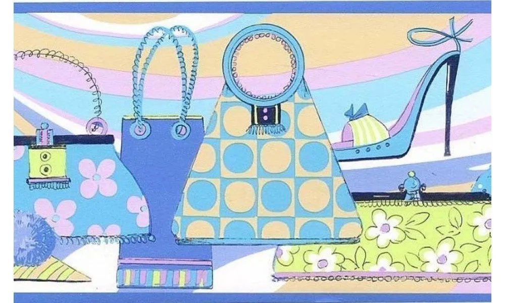 79201 GU Hand Bags GU79201 Wallpaper Border