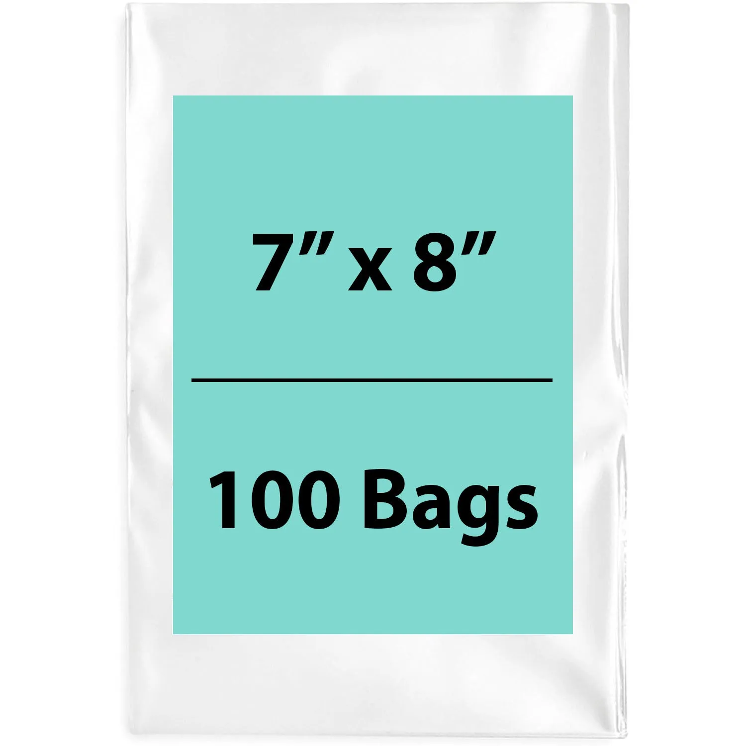 7X8 inches Clear Flat Poly Bags 3Mil Open Top (LDPE)