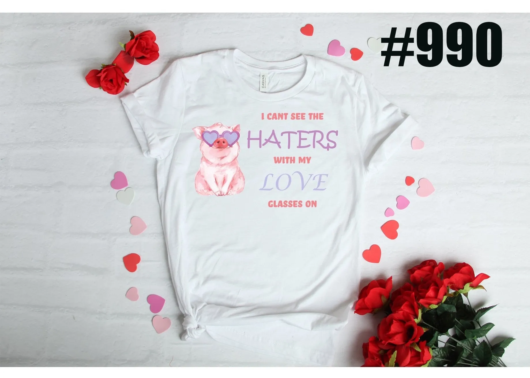#990 Pig Love Glasses