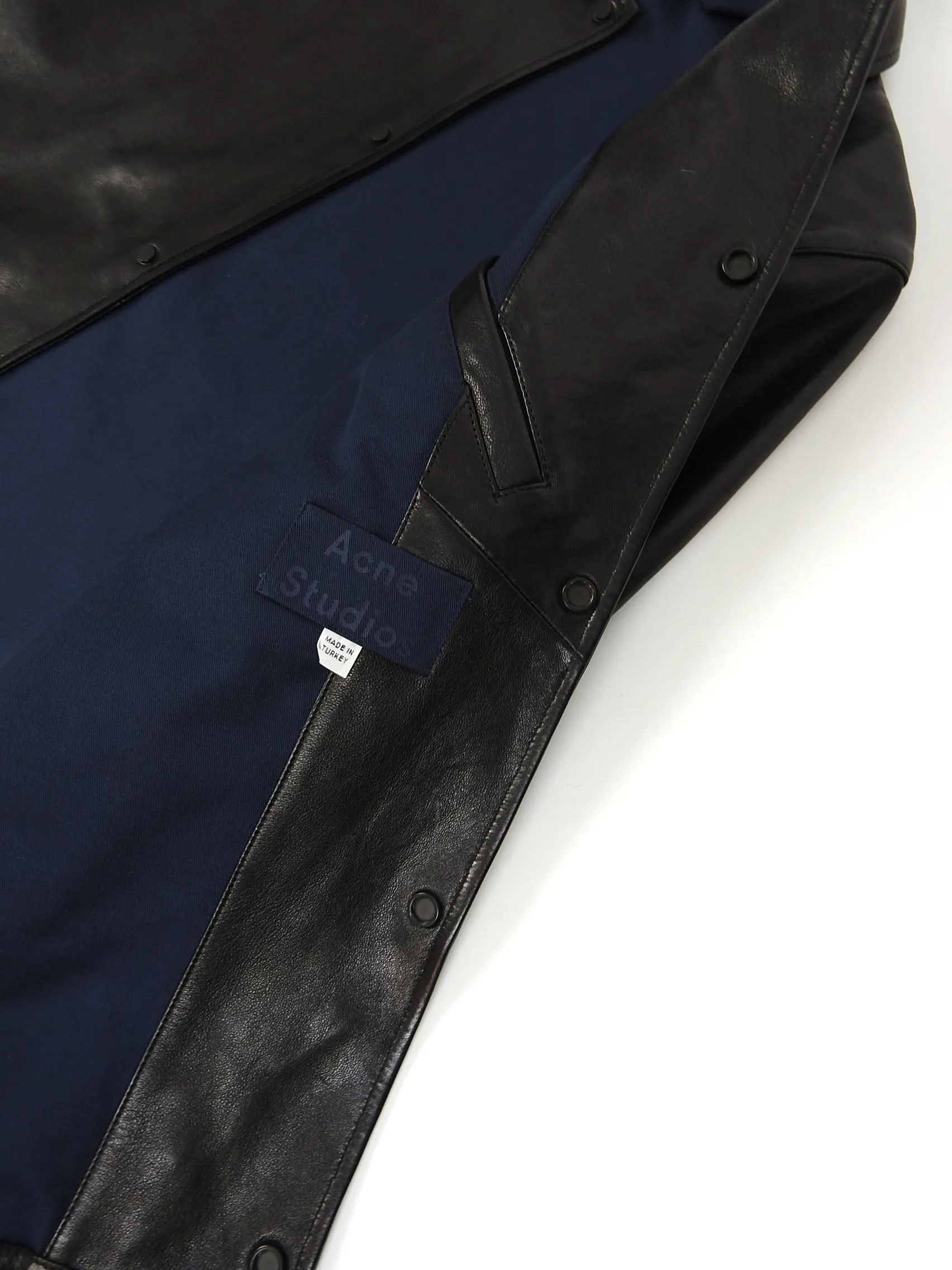 Acne Studios Tony Leather Jacket Size 48