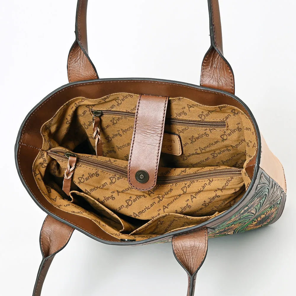 ADBGZ652 American Darling Hand Tooled Genuine Leather Women Bag Western Handbag Purse