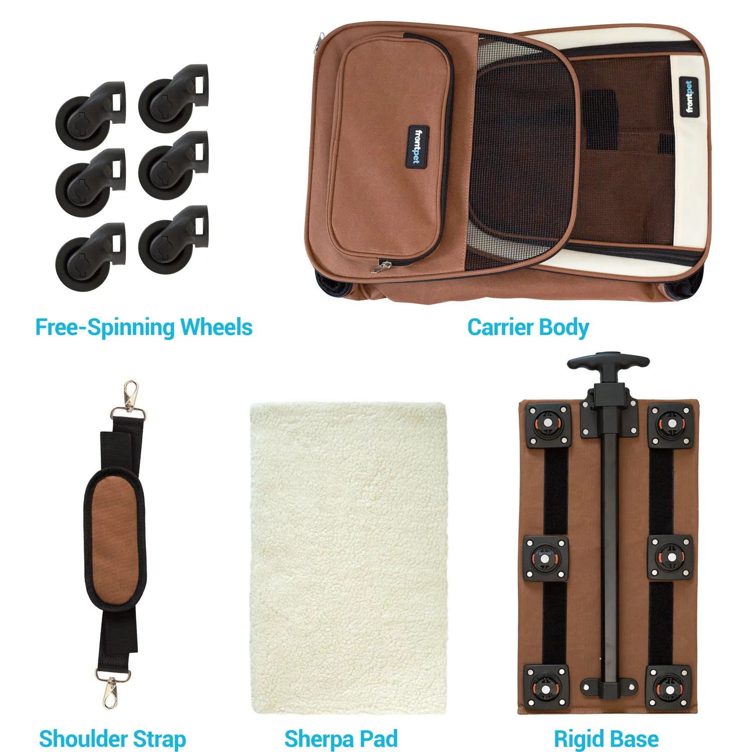 Airline Approved Rolling Pet Travel Carrier