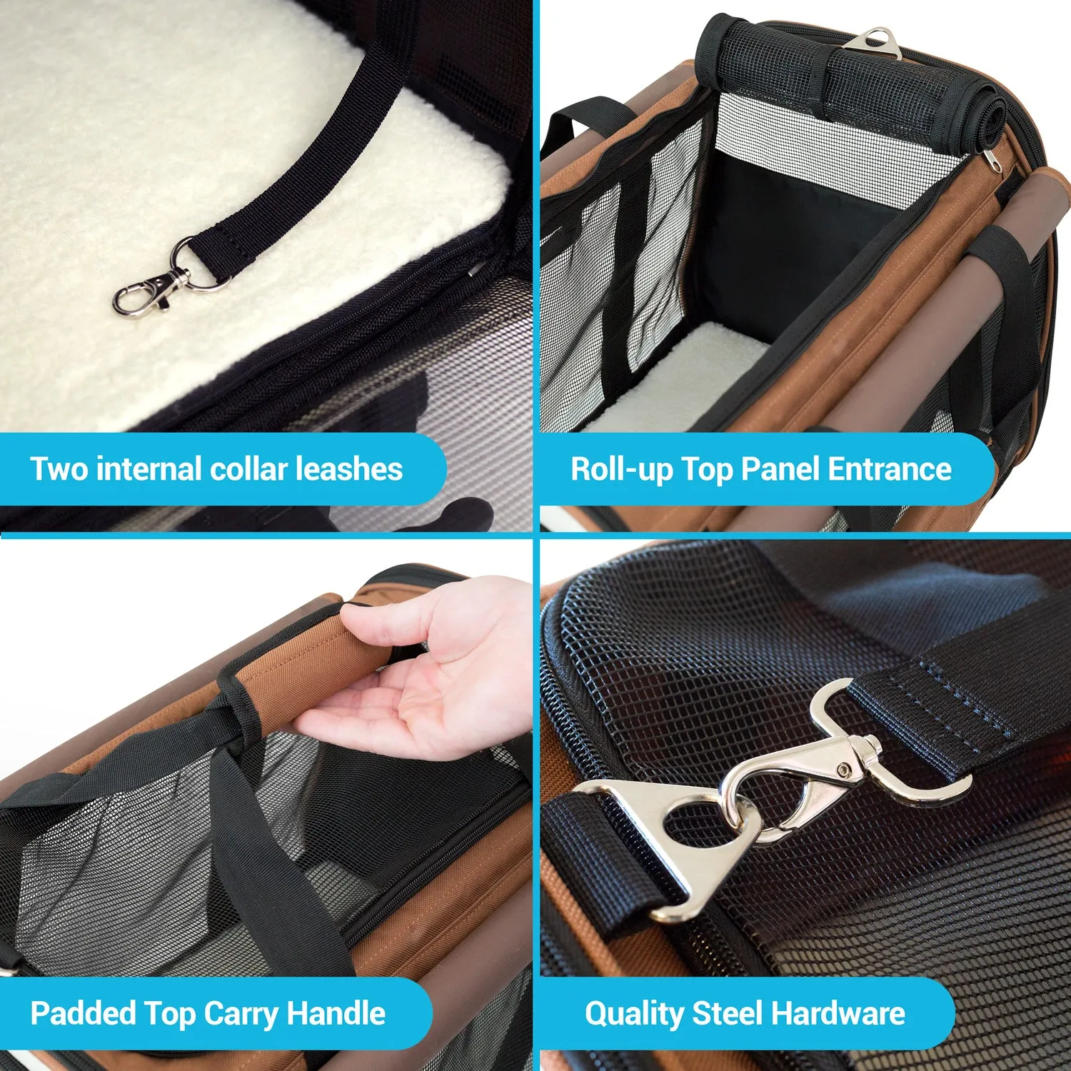 Airline Approved Rolling Pet Travel Carrier