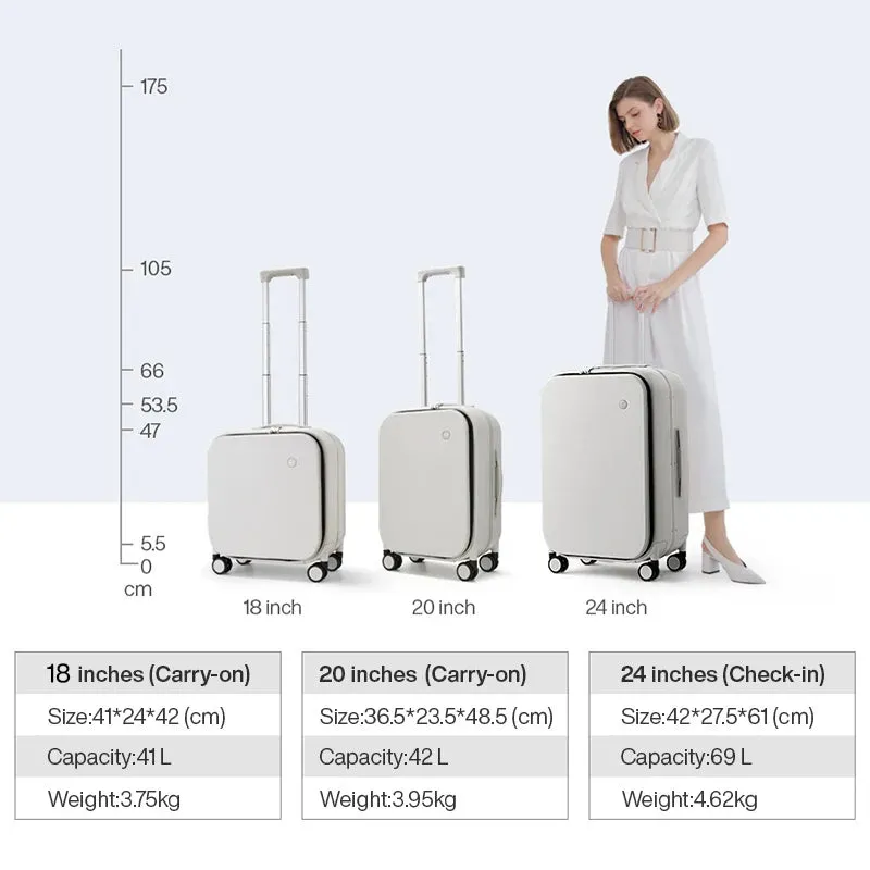 Aluminum Frame Carry On Rolling Luggage