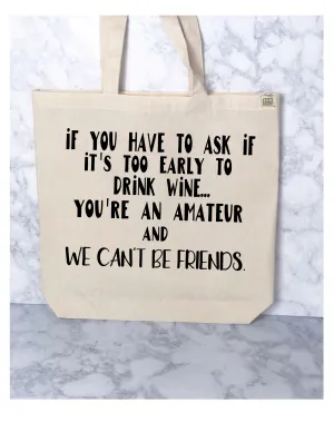 amateur drinking - tote bag