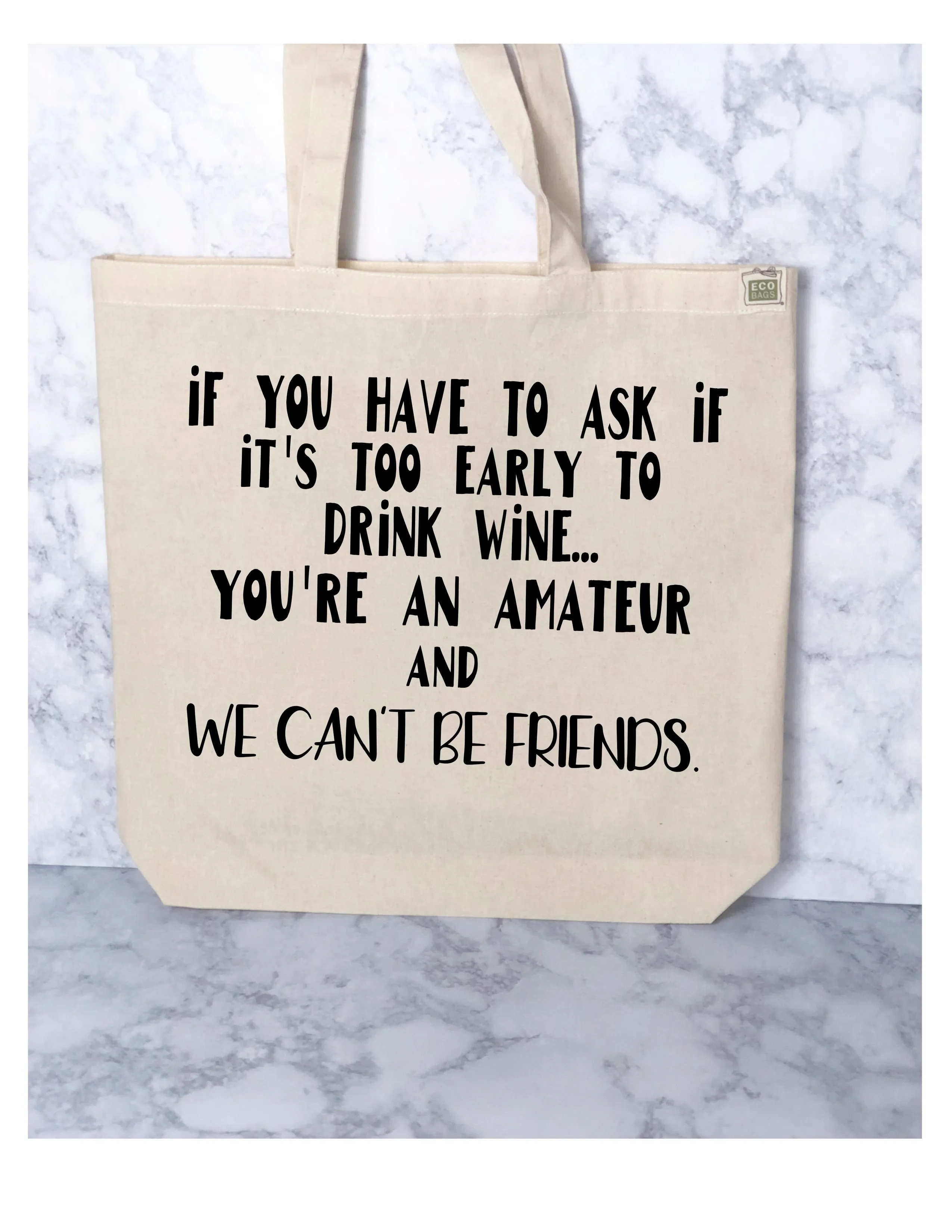 amateur drinking - tote bag