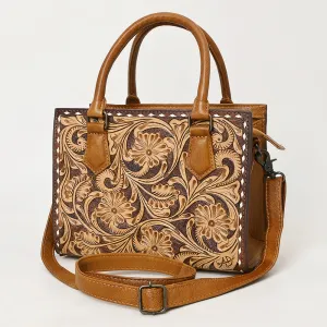 American Darling ADBG1453 Cross Body Hand Tooled Genuine Leather women bag western handbag purse