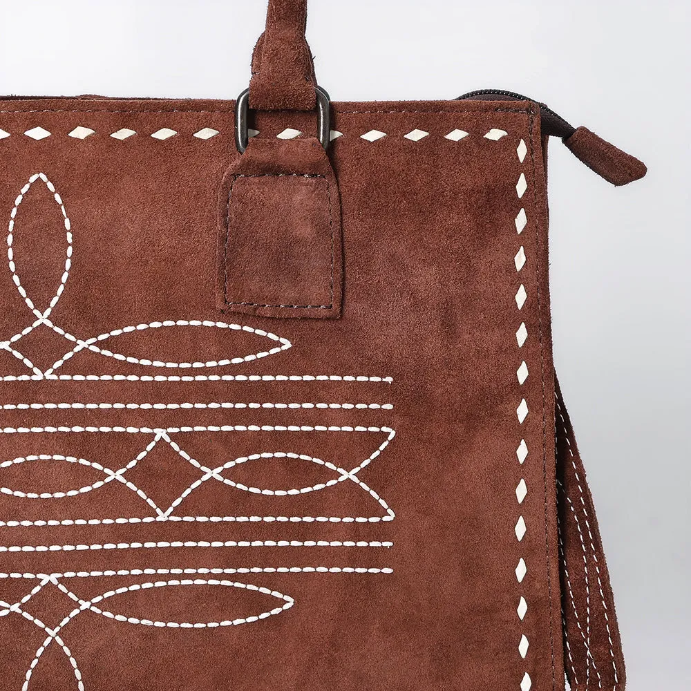 American Darling Tote Genuine Suede Leather Women Bag Western Handbag Purse