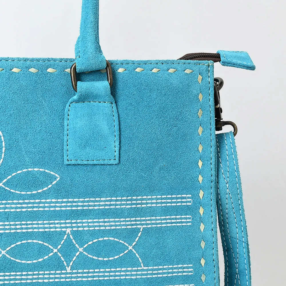 American Darling Tote Genuine Suede Leather Women Bag Western Handbag Purse