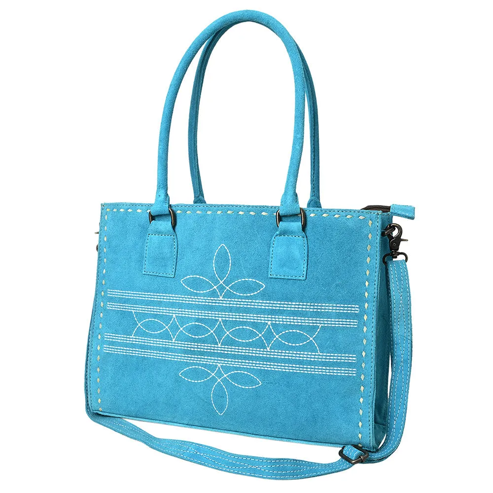 American Darling Tote Genuine Suede Leather Women Bag Western Handbag Purse