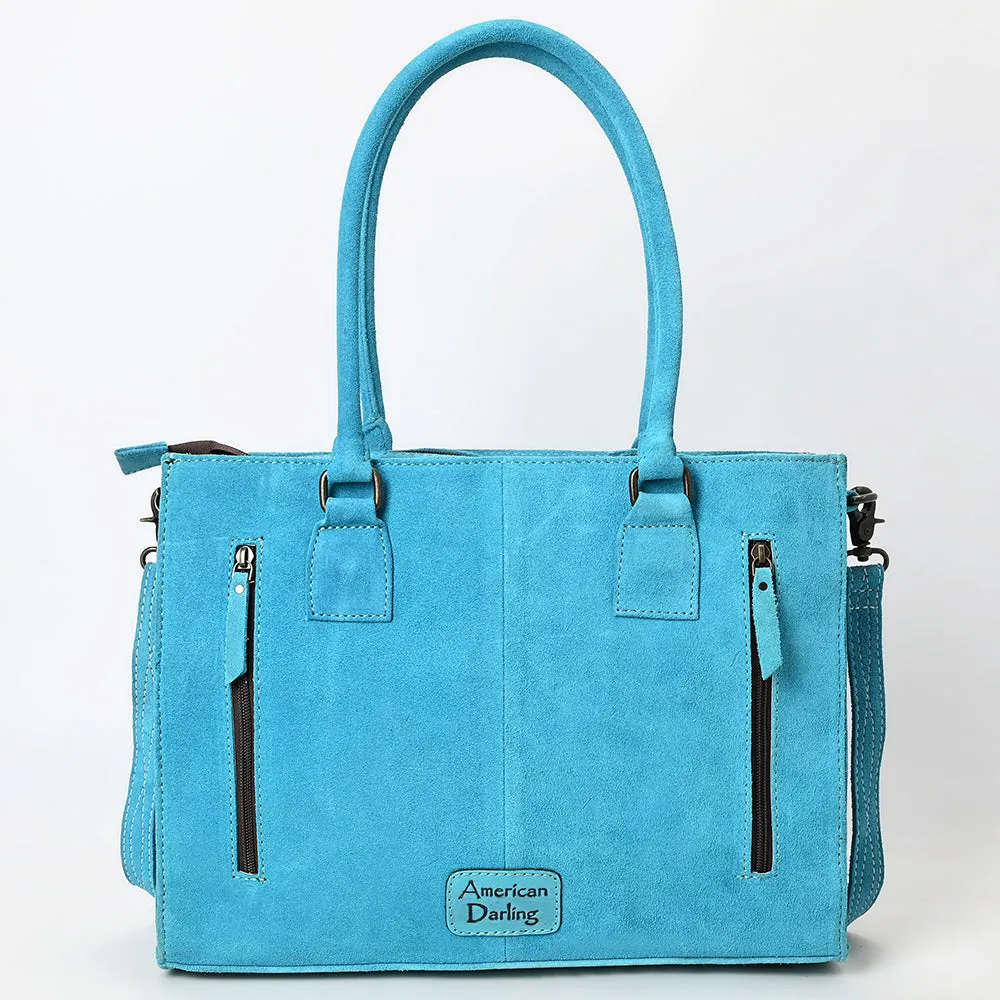American Darling Tote Genuine Suede Leather Women Bag Western Handbag Purse