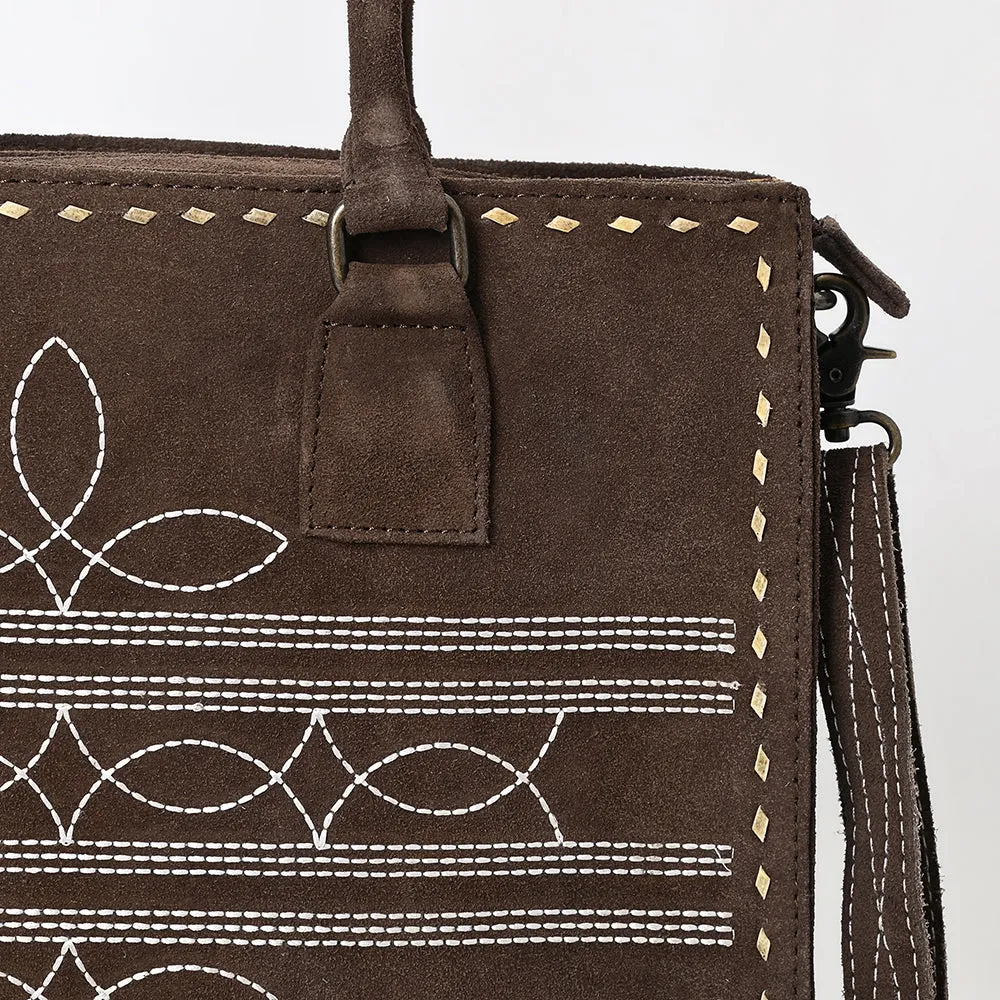 American Darling Tote Genuine Suede Leather Women Bag Western Handbag Purse