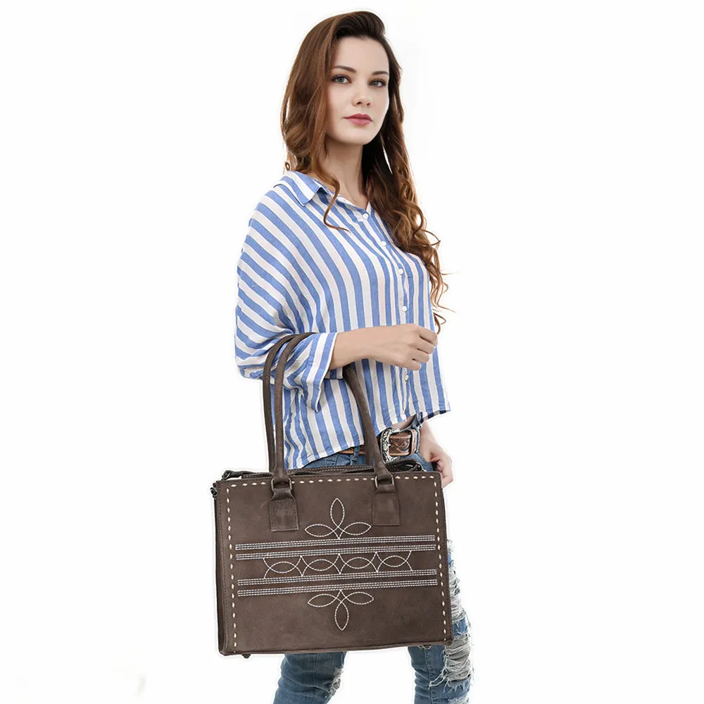 American Darling Tote Genuine Suede Leather Women Bag Western Handbag Purse