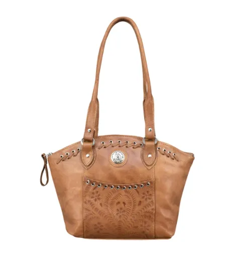 American West Handbag Annie's Secret Collection: Zip Top Bucket Tote