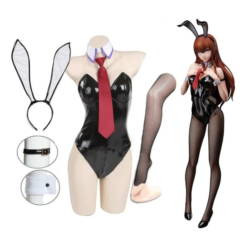 Anime Steins;Gate Steins Gate Makise Kurisu Bunny Girl Jumpsuit Cosplay Costume