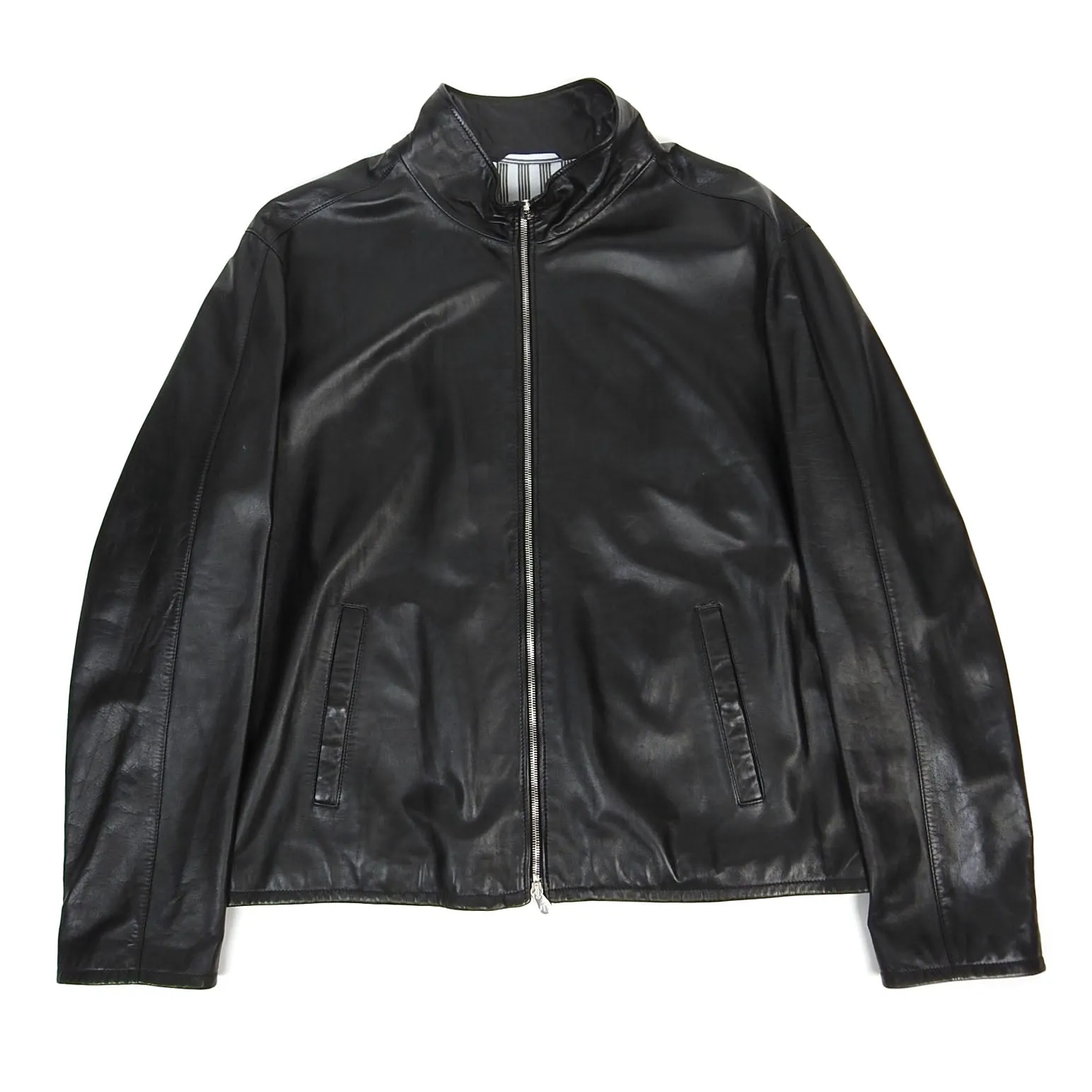 Armani Collezioni Leather Jacket Size 56