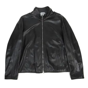 Armani Collezioni Leather Jacket Size 56