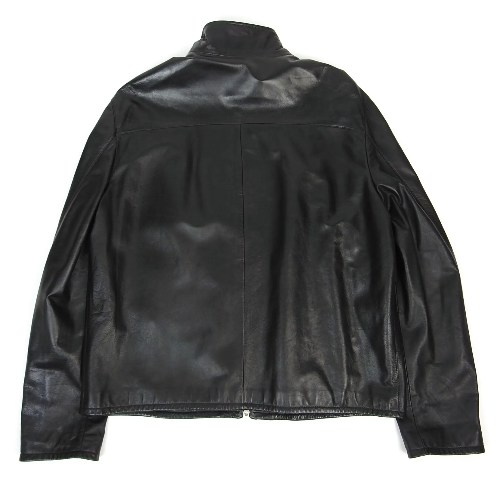 Armani Collezioni Leather Jacket Size 56