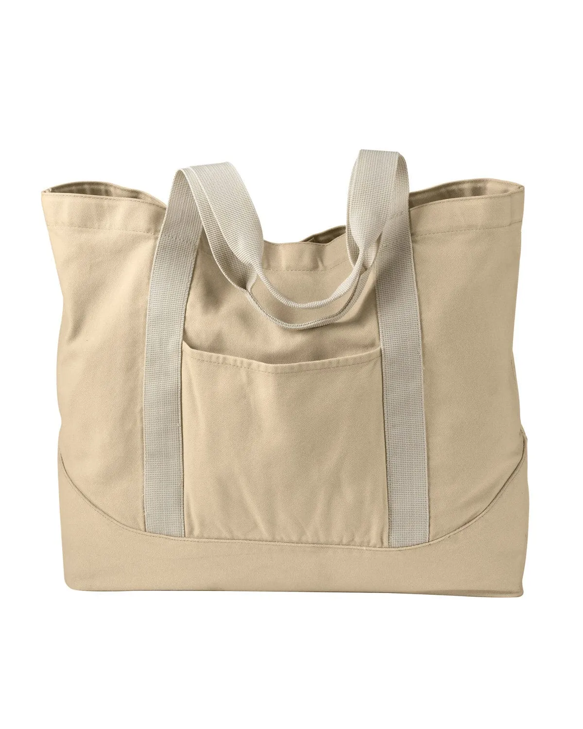 Authentic Pigment Pigment-Dyed Large Canvas Tote | Putty