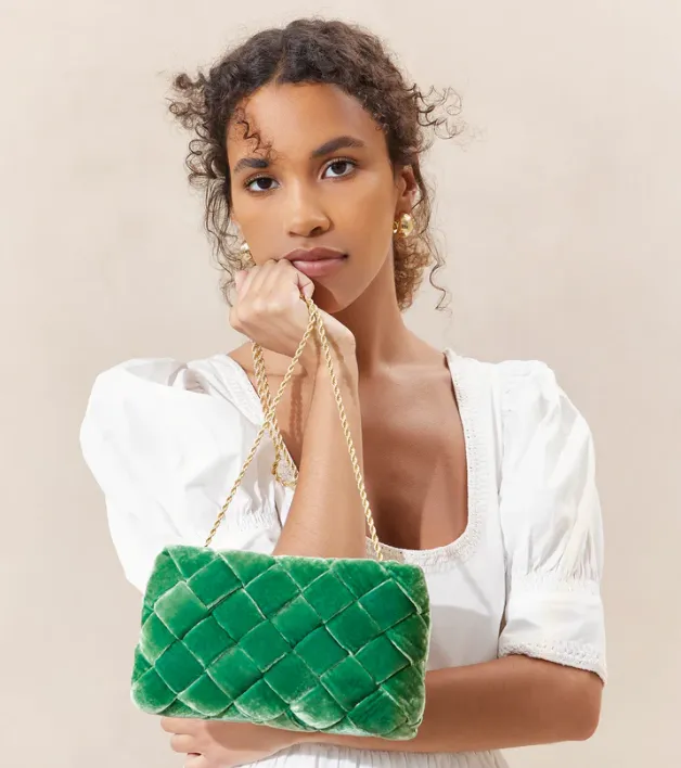 Auzeen Mini Woven Clutch