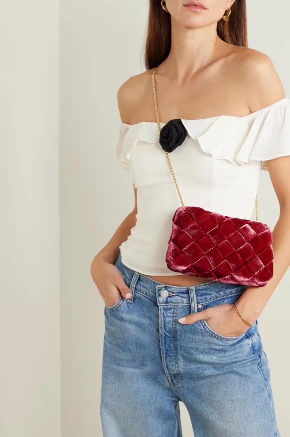 Auzeen Mini Woven Clutch