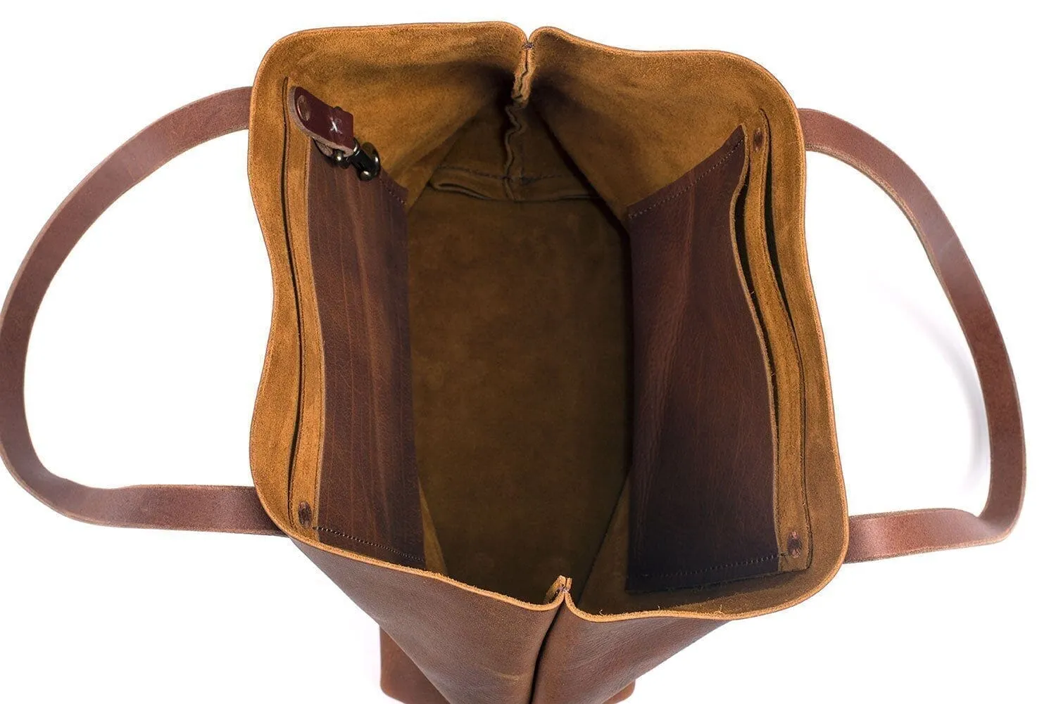 AVERY LEATHER TOTE BAG - LARGE - TAN