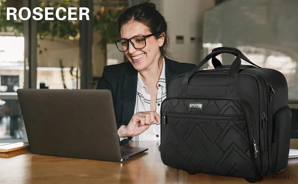 BagForLove - Waterproof Rolling Computer Bag for Business Professionals