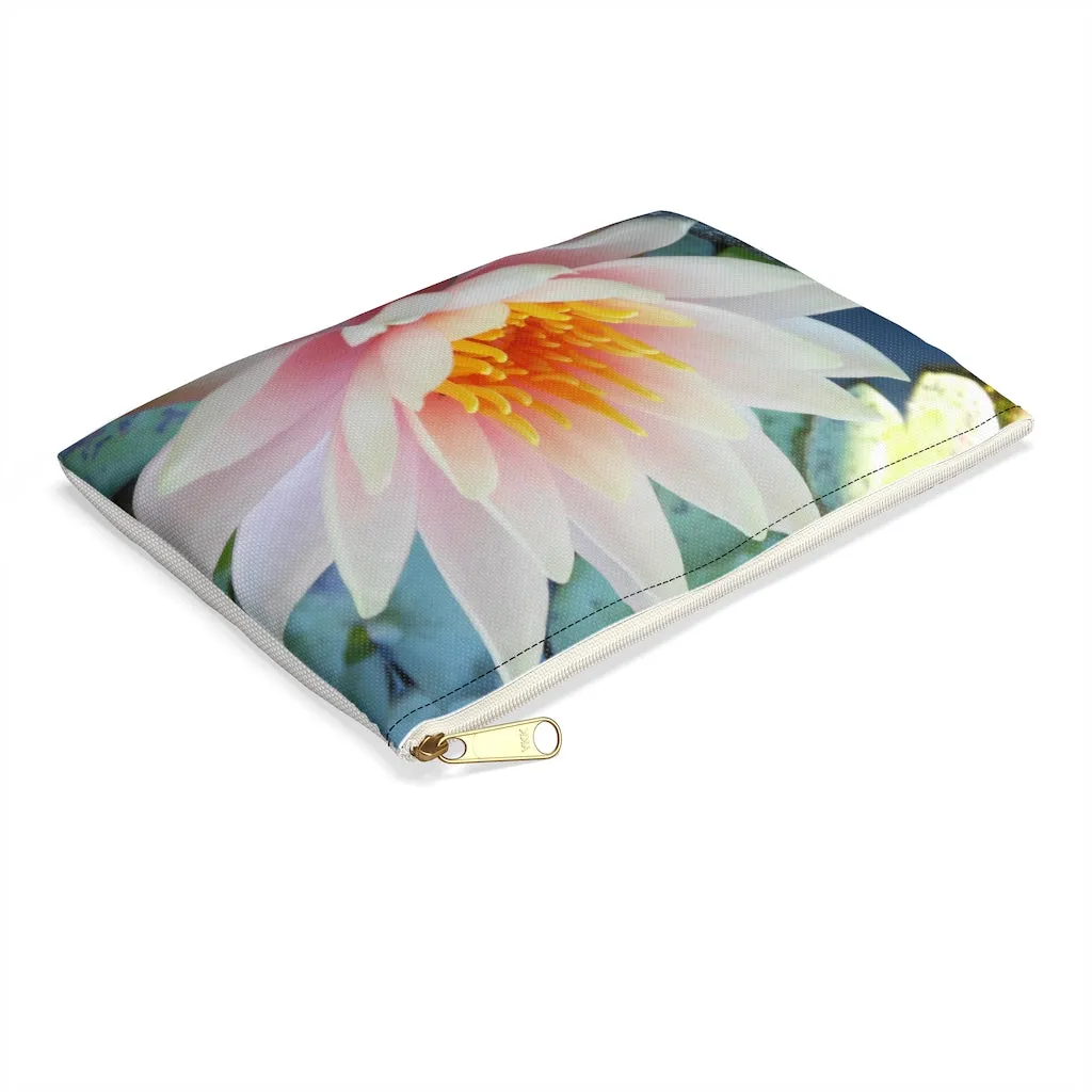 Beautiful Water Lily Accessory Pouch - NYC