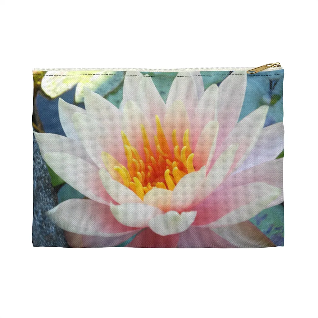 Beautiful Water Lily Accessory Pouch - NYC