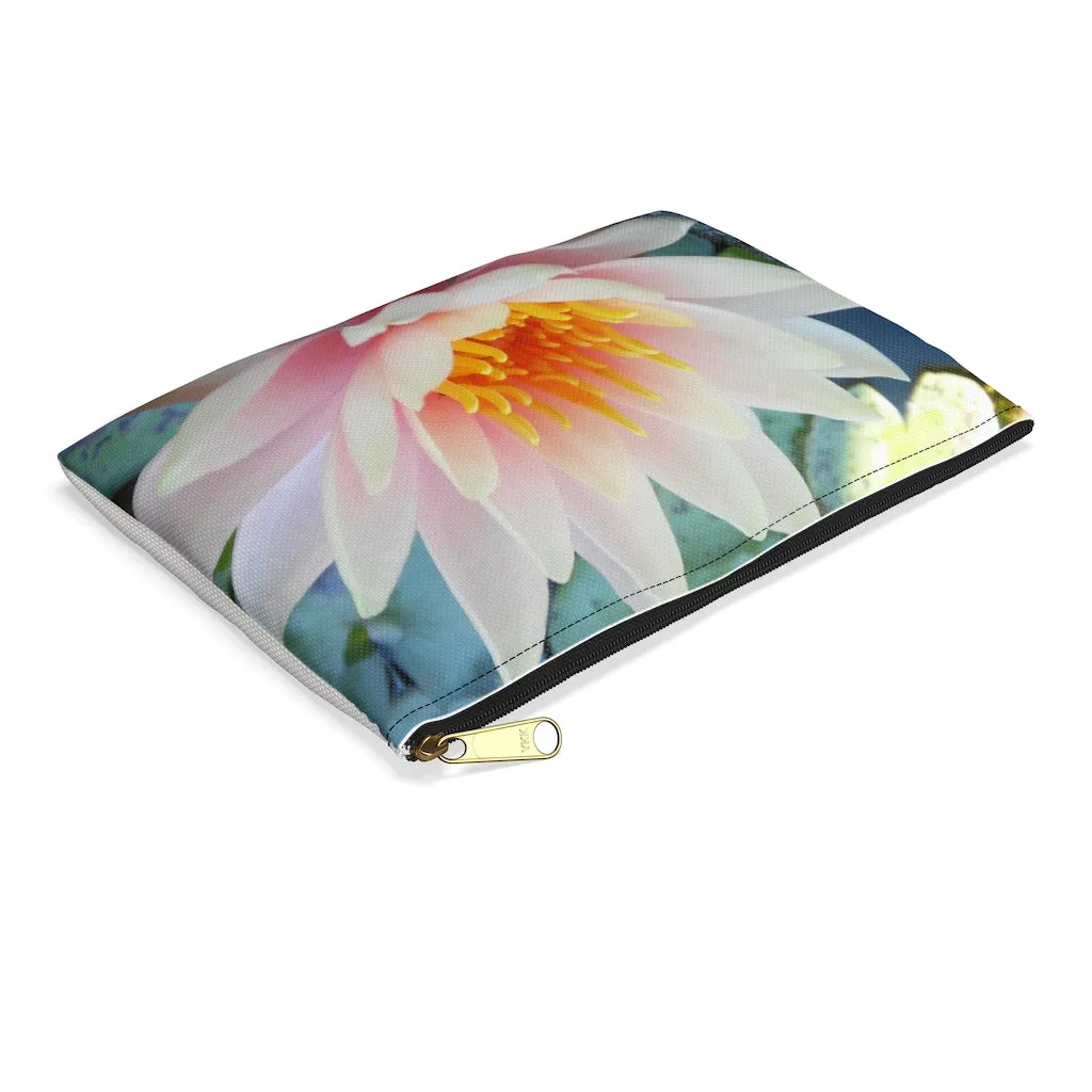 Beautiful Water Lily Accessory Pouch - NYC
