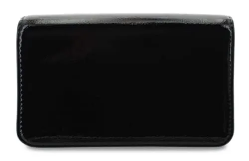 bebe Sophia Patent Shoulder Bag Black